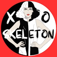 the logo for xo skeleton