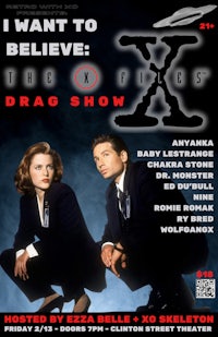 a poster for retro 2k with an image of a woman holding a cell phone