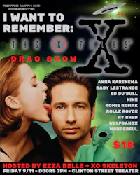 a poster for retro 2k with an image of a woman holding a cell phone